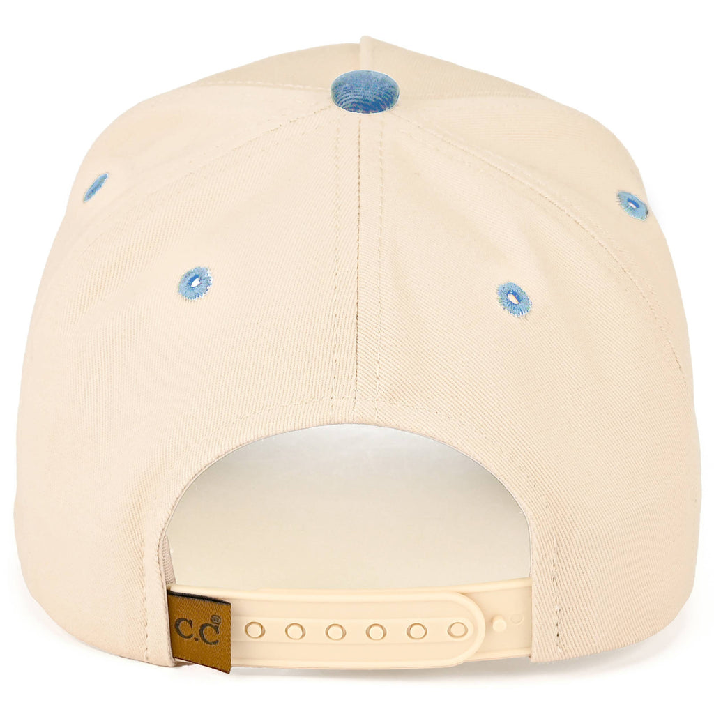 C.C LITTLE BUCKAROO Embroidered KIDS Snapback Cap: Brown