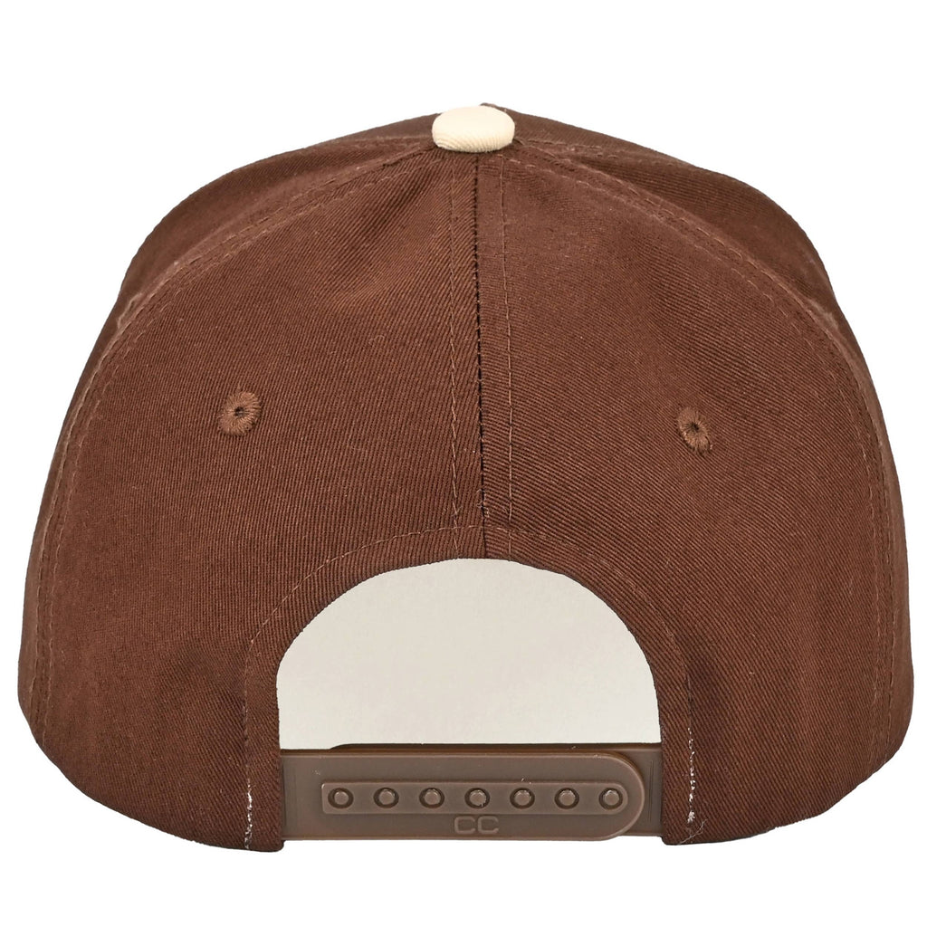 C.C LIFE IS BETTER ON THE FARM Letter Two Tone Trucker Hat: Brown/Brown
