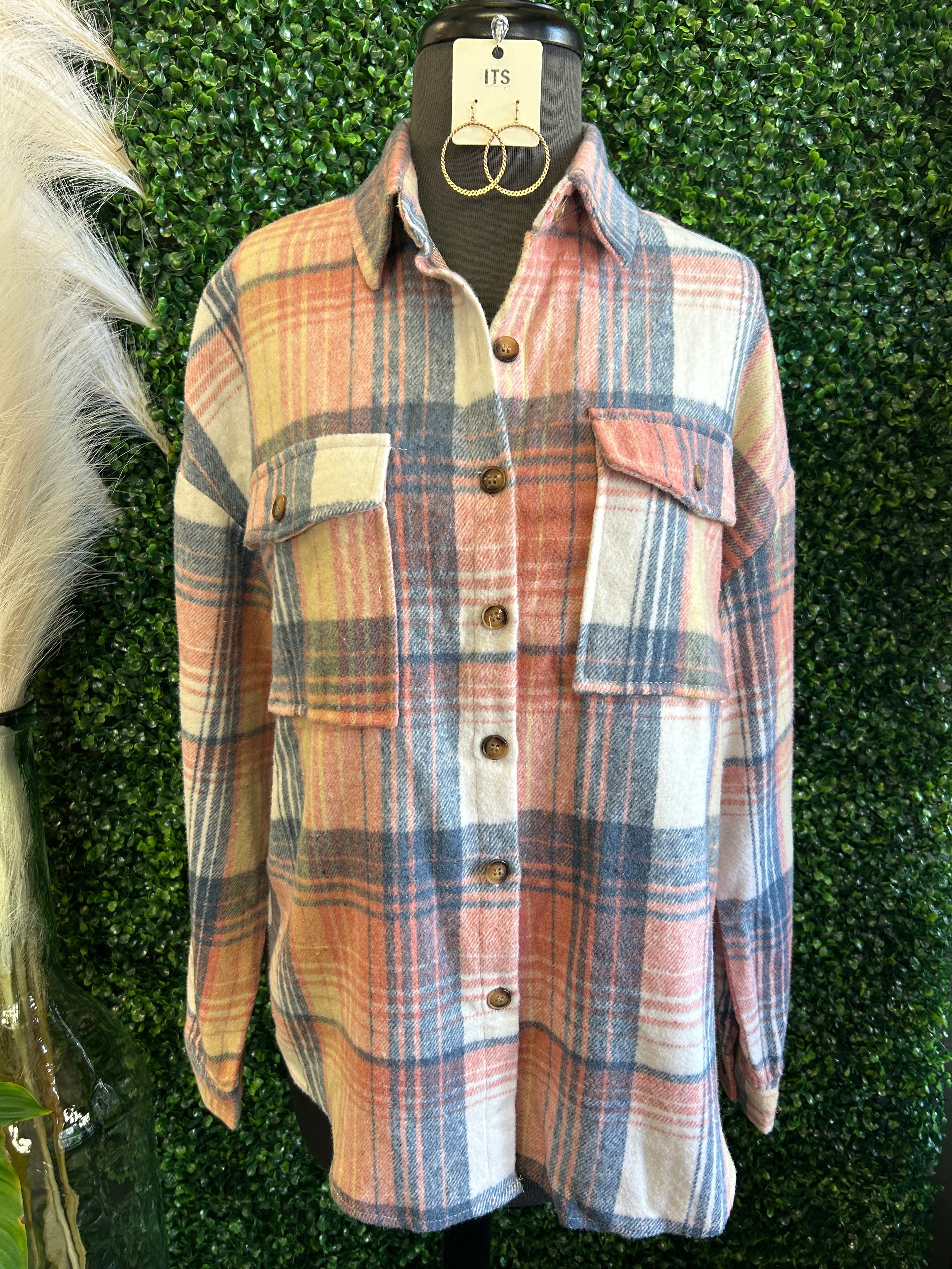 Plaid Pocket Shacket