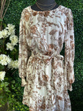 Floral Fleck Midi Dress