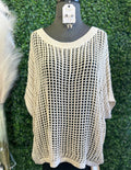 Fishnet Short Sleeve Sweater