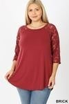 mocha lace top