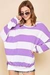 Striped knit top
