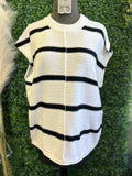 Striped Batwing Sweater