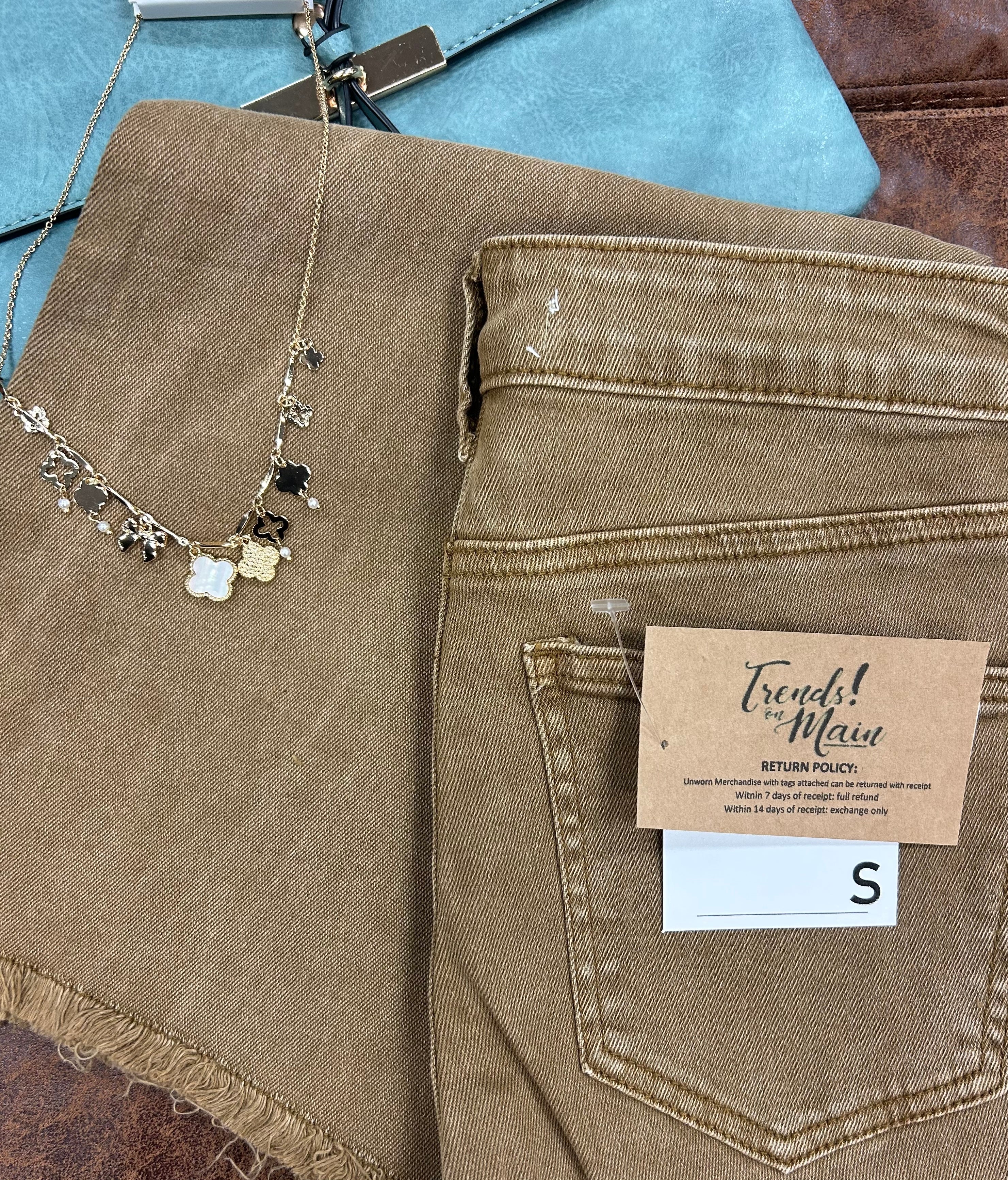 Acid Wash High Waist BootCut Pants