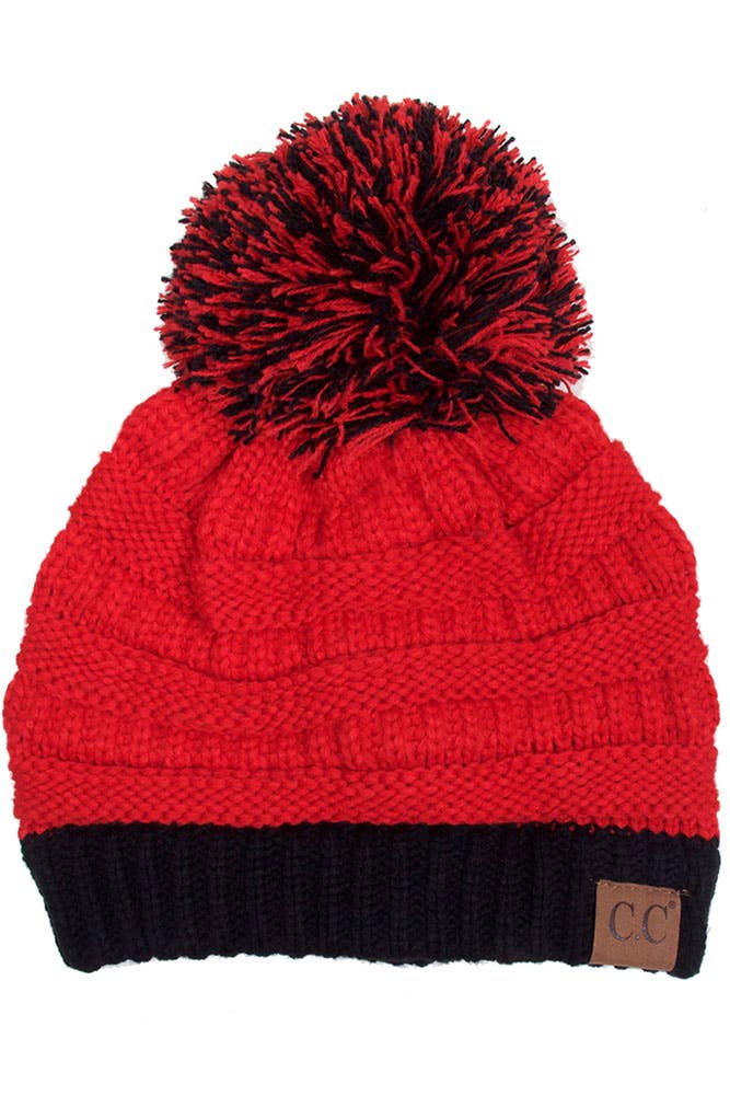 C.C Team College Color Game Day Beanie: 04. Blue/White