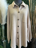 Khaki Button Down Top
