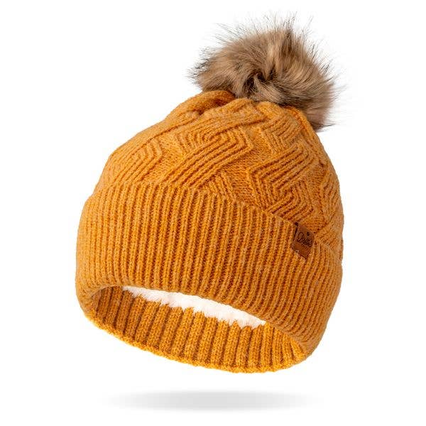 Britt's Knits Mainstay Pom Hat Open Stock: Oat