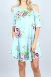 Cold shoulder swing dress