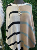 Colorblock Striped Knit Pullover