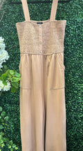 Sleeveless Front Pocket Jumpsuit