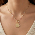 Clover Coin Pendant Necklace: GDMT1
