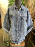 Jean Jacket w/ Subtle Distressed