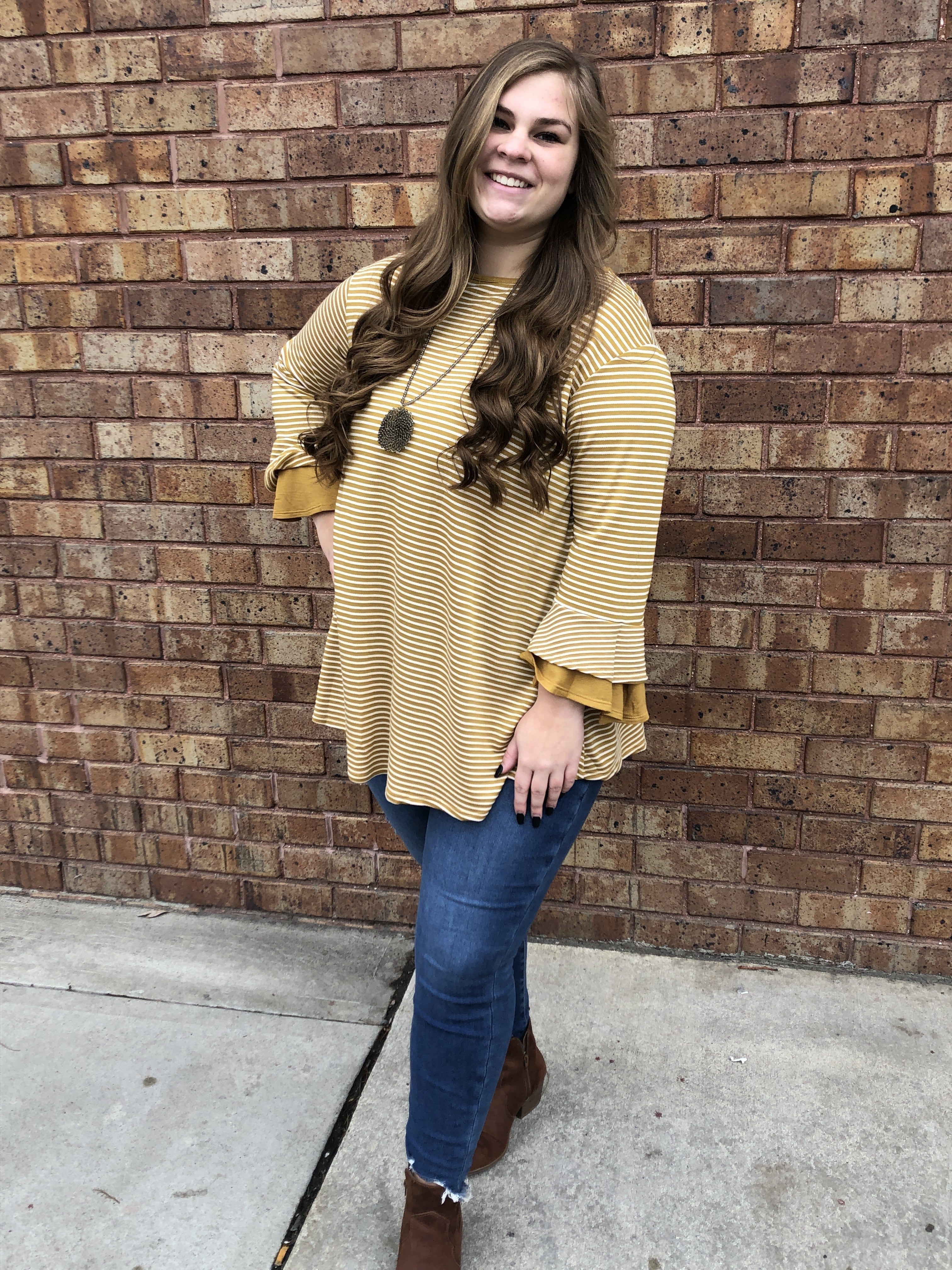 French Terry Striped top