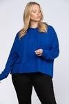 Pullover Sweatshirt w/ Raw Hem