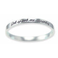 Silver Sentiments Message Bangles: Serenity