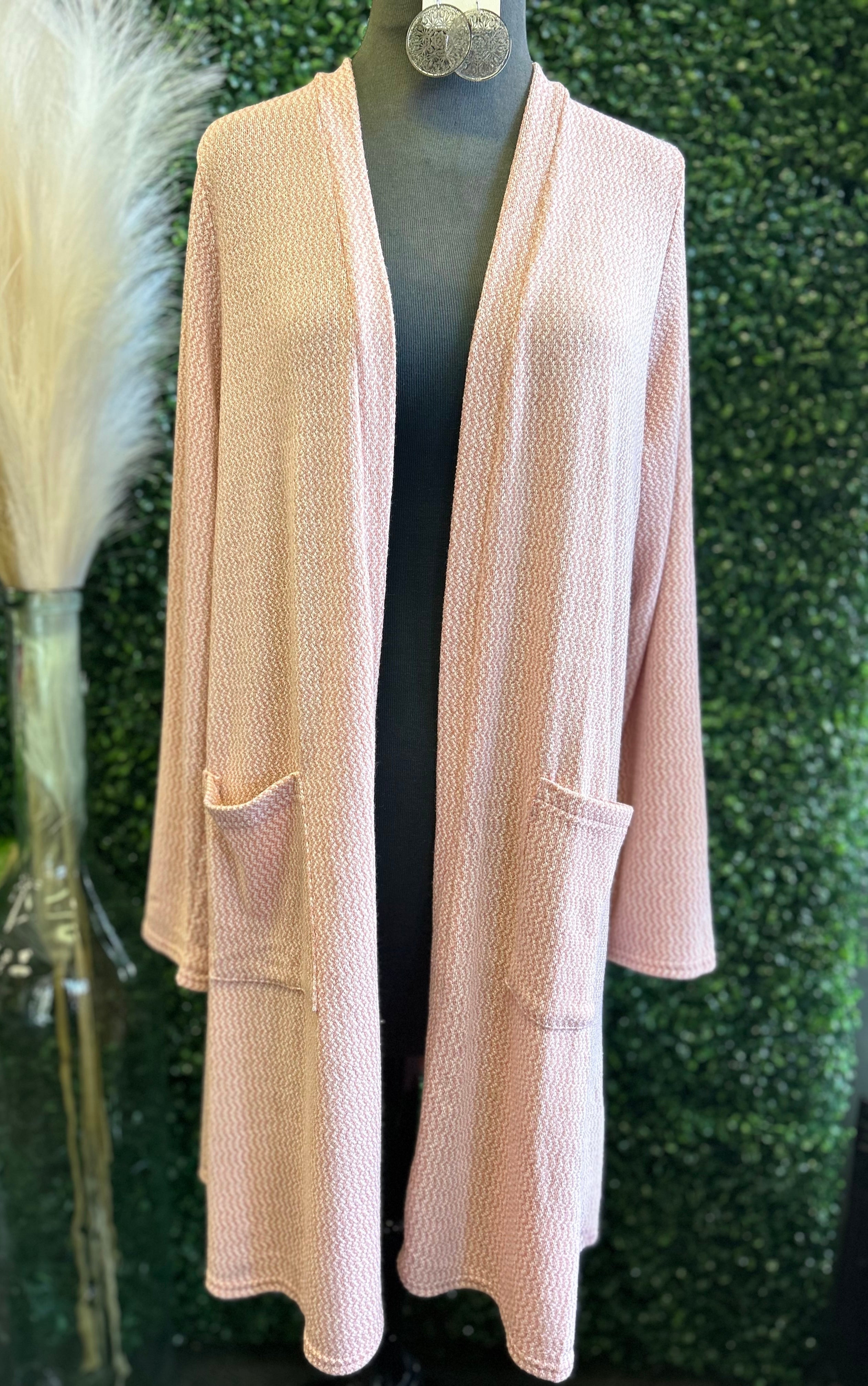 Mauve Solid Cardi