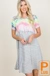 grey tie dye dress