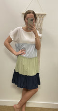 A-line Block Dress