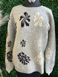 Floral Pullover Sweater