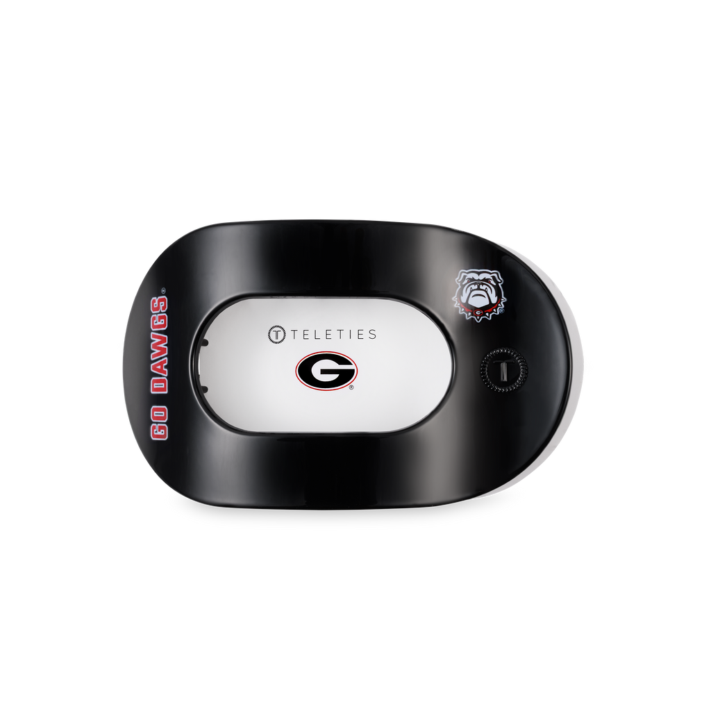 Go Dawgs! Medium Flat Round Hair Clip