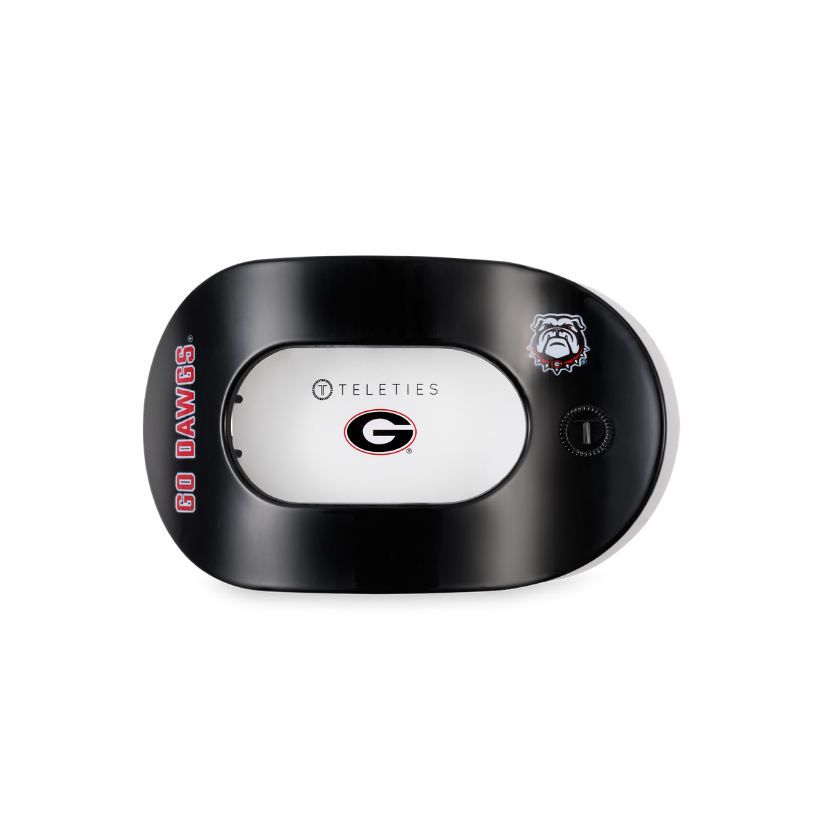Go Dawgs! Medium Flat Round Hair Clip