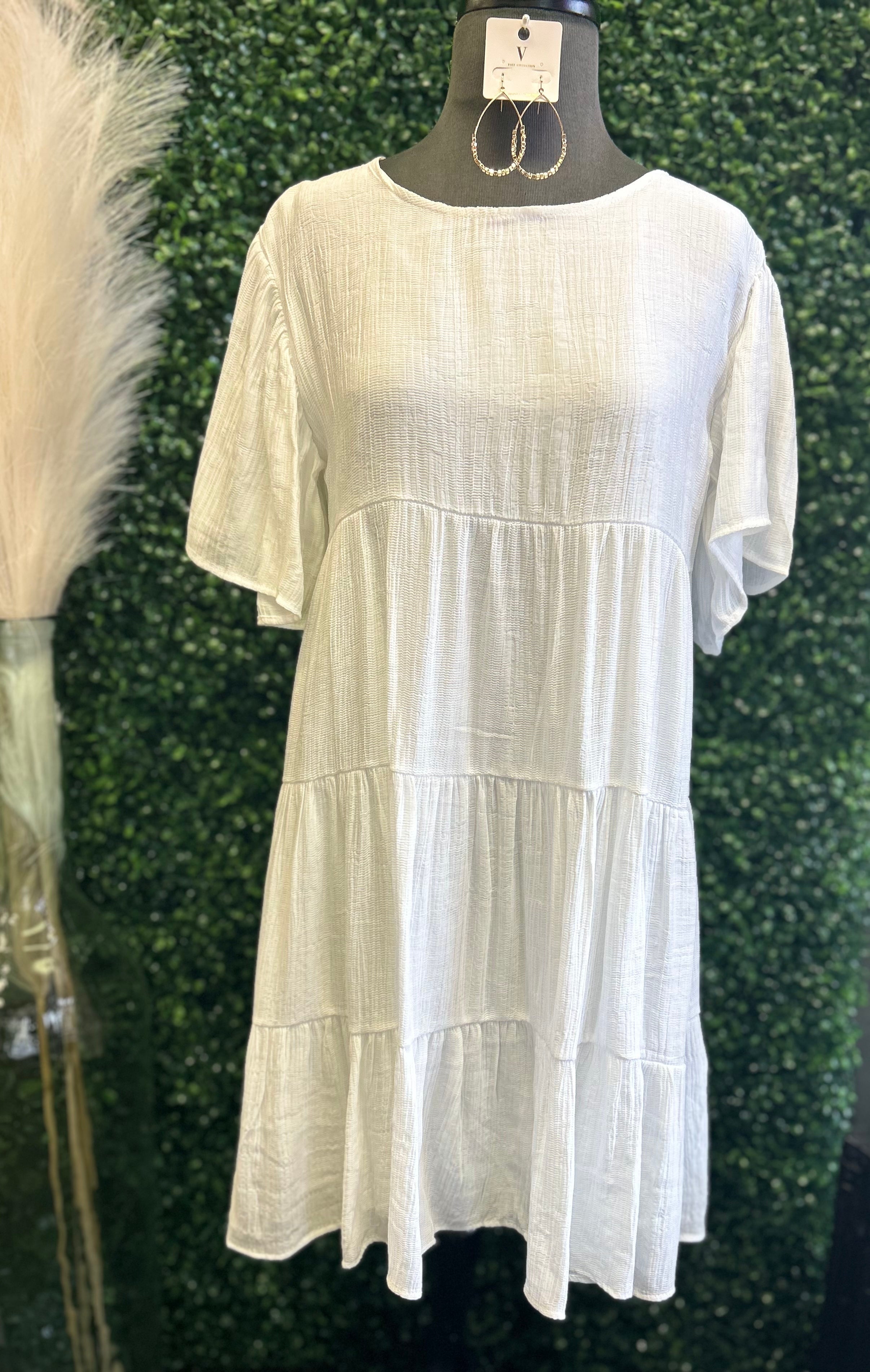 White Classic Dress