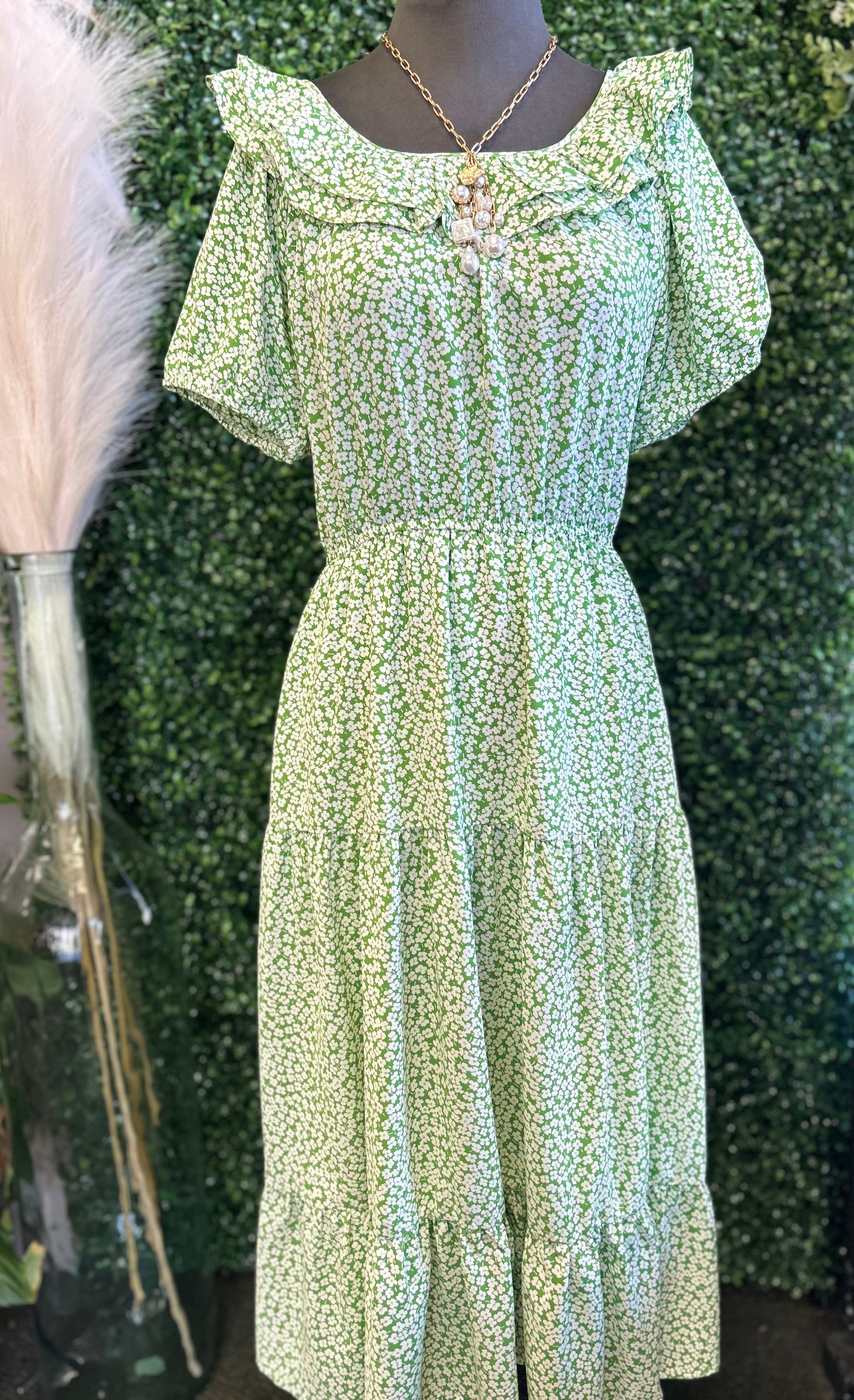 Ditsy Floral Tiered Dress