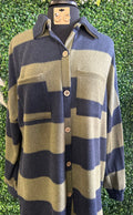 Striped Shirt Jacket