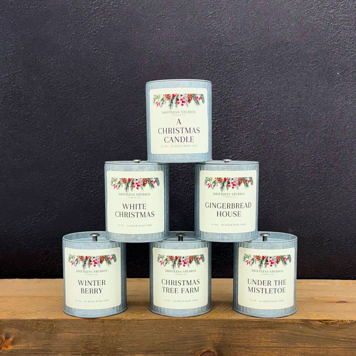 Christmas Sample Pack 1 Tin Candles - Wholesale Candles : Black Label