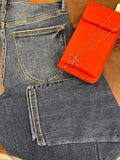 High waisted Shield Pocket Slim Jean
