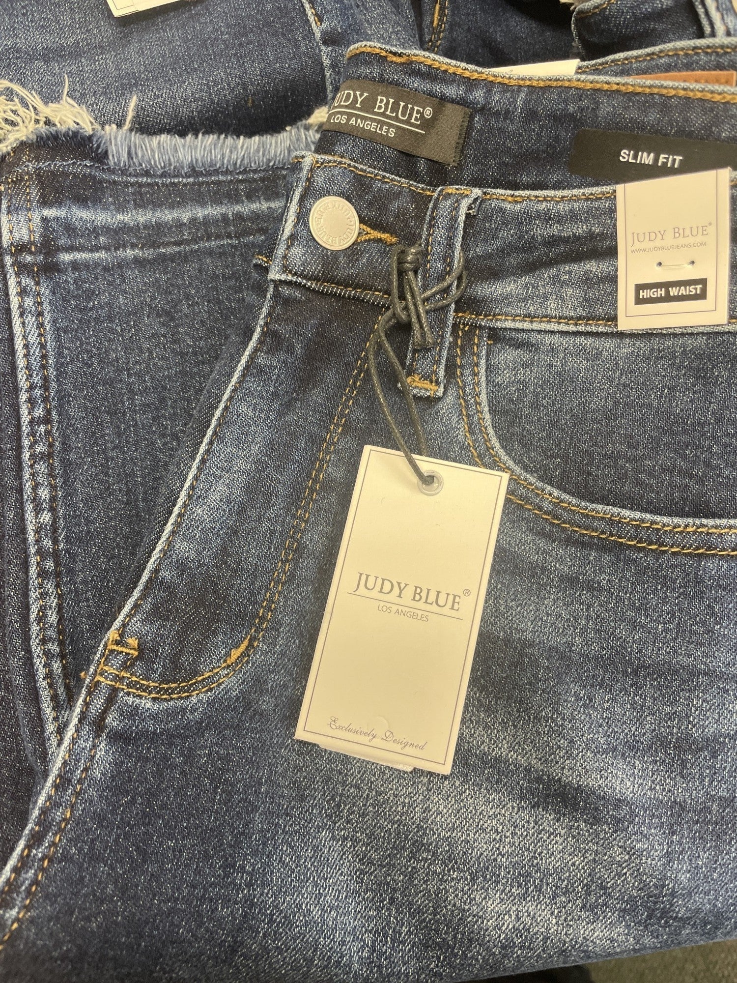 High Waist Released Hem Slim