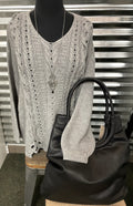 Grey Knit Sweater
