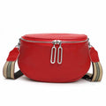 Fashionable Casual Shoulder Crossbody Bag: Red