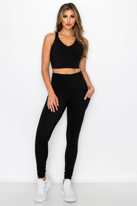 Black Buttery Soft Leggings with Pockets