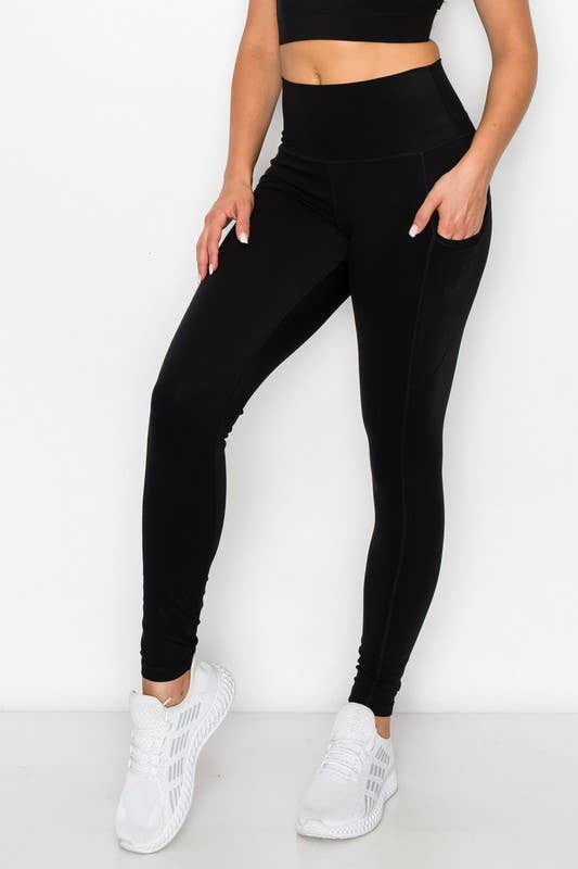 Black Buttery Soft Leggings with Pockets