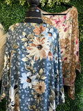 Leopard Floral Tunic Top