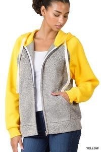 Yellow Zip Up Hoodies