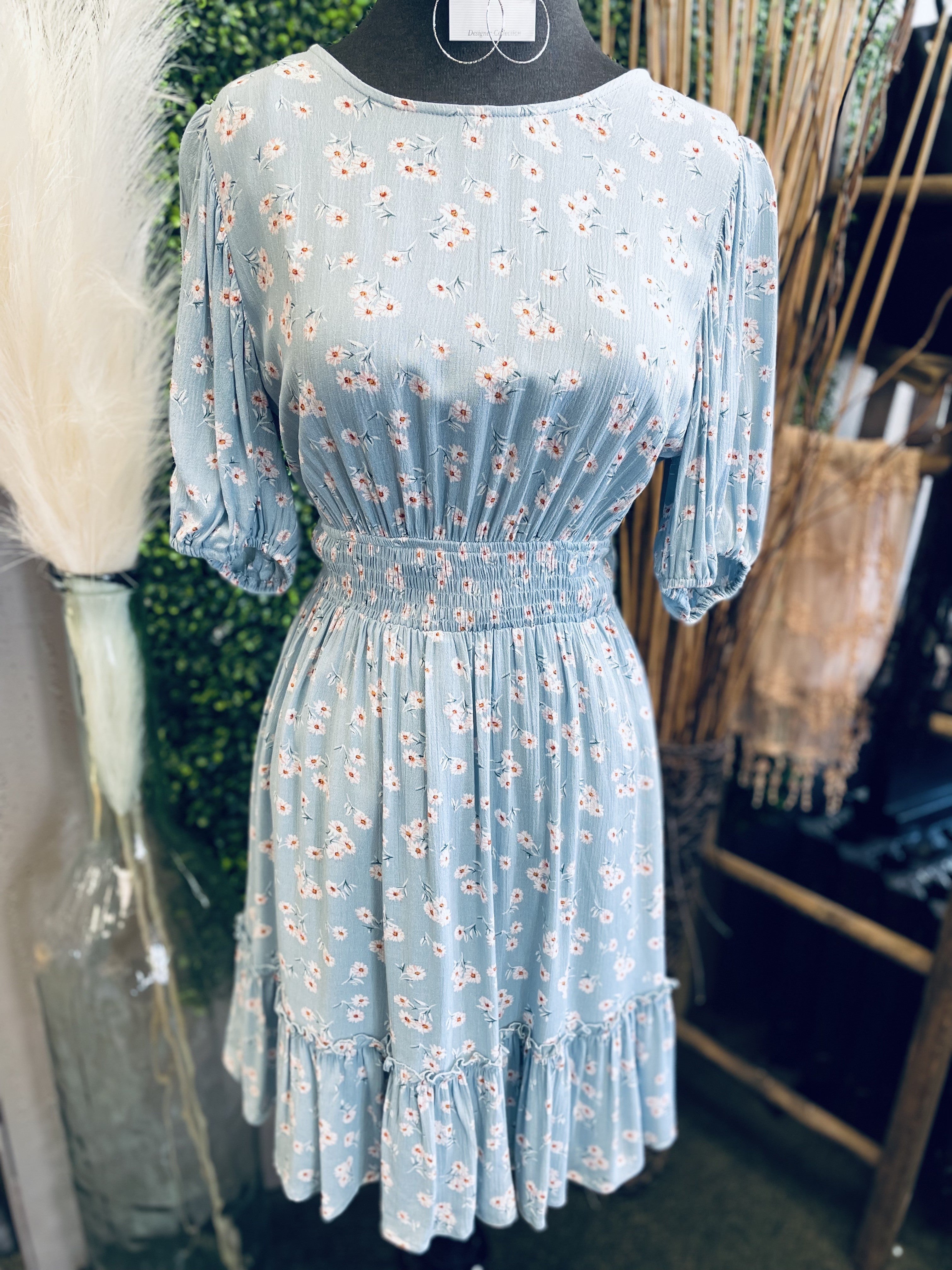 Floral Puff Sleeve Dress