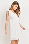 Eyelet lace detailed dress