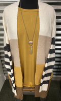 Multi-color Striped Cardi