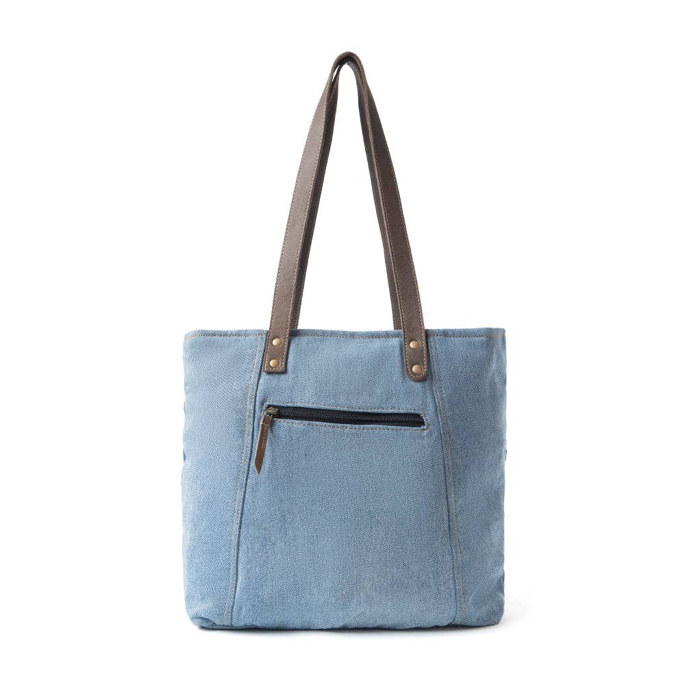 Ashley Adventure Tote Bag: Denim