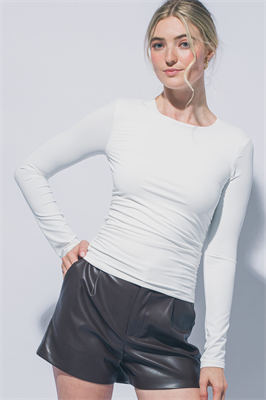 Ruched Long Sleeve Top
