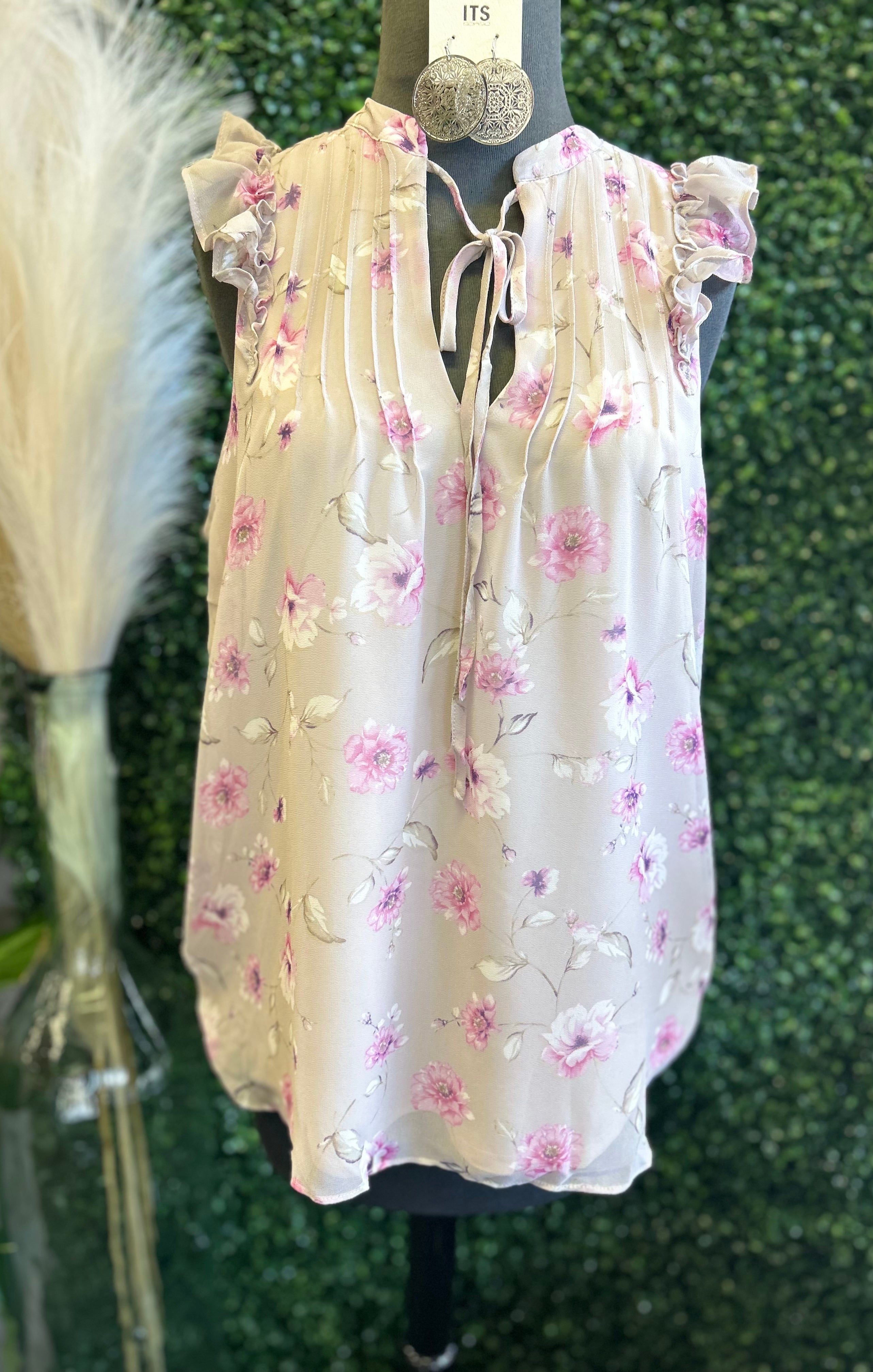 Floral Chiffon Top