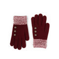 Britt's Knits Originals Gloves Open Stock: Wine