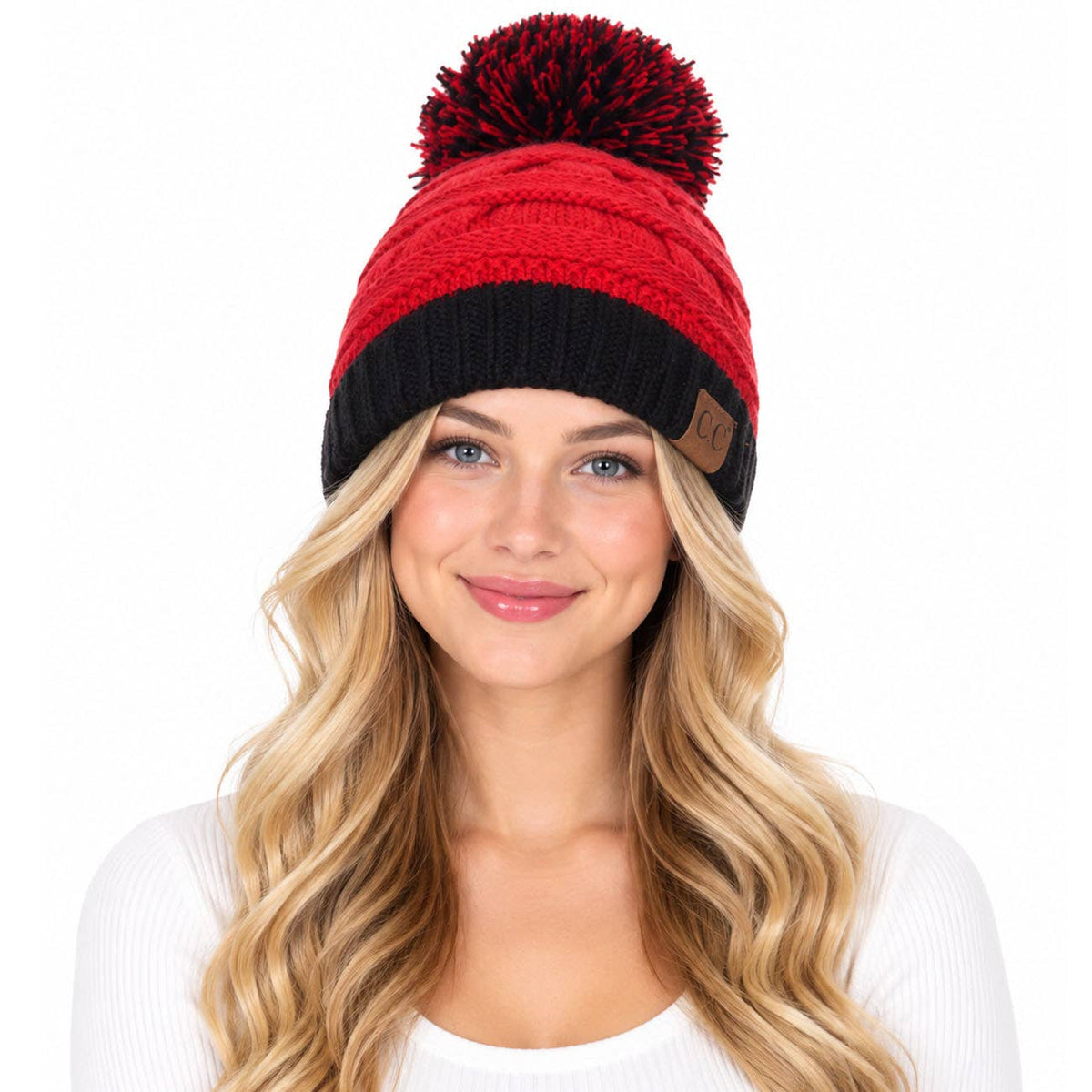 C.C Team College Color Game Day Beanie: 04. Blue/White
