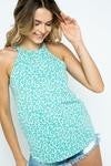 mint halter neck sleeveless top