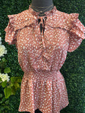 Dalmatian Print Baby doll Top