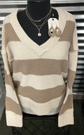 Mocha Striped Sweater