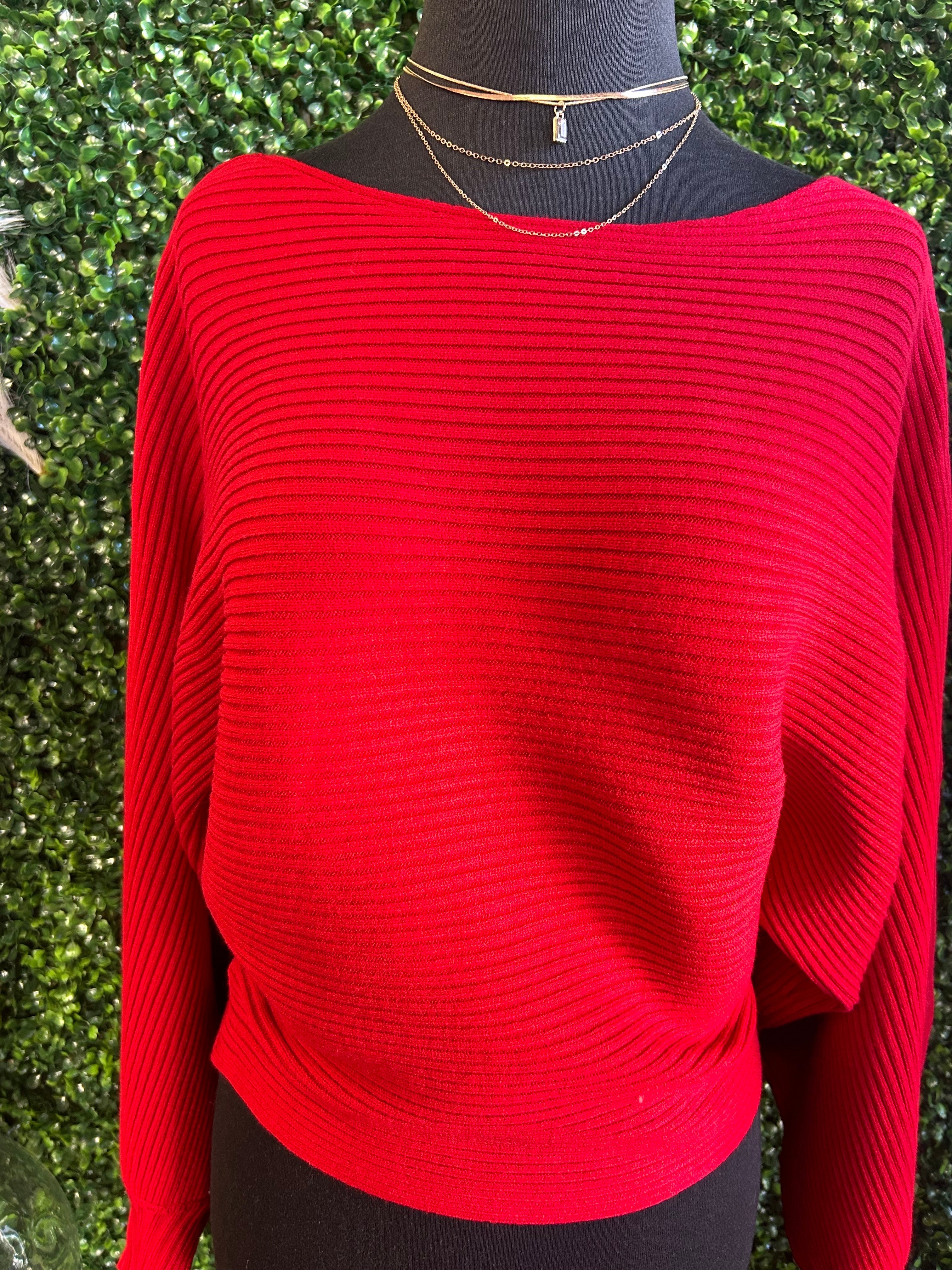 Bubble Sleeve Knit Sweater